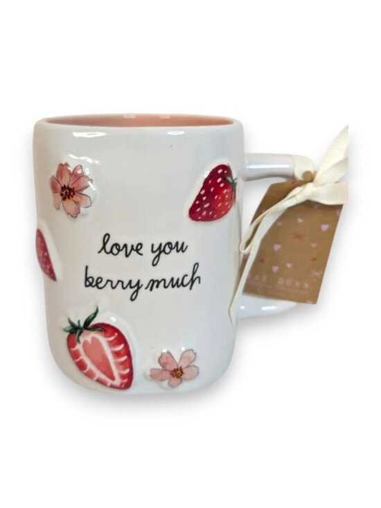 Rae Dunn Other - Rae Dunn Love You Berry Much Strawberry And Floral Double Sided Mug